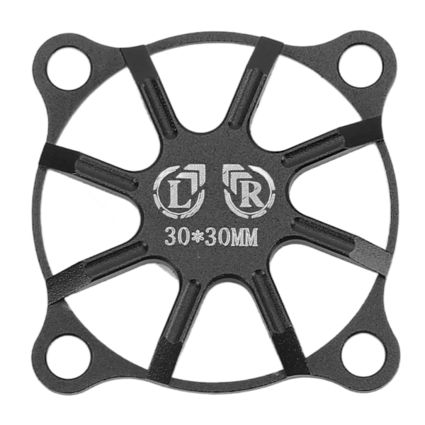 RC-dæksel, lille, i aluminiumlegering, til fjernstyret bil, elektrisk motor, ESC-dæksel, 30x30mm, sort