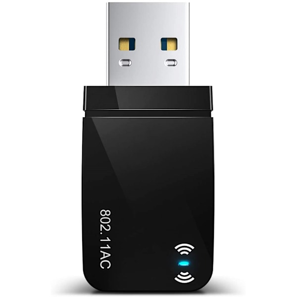 1300 Mbps USB 3.0 Trådløs WiFi-adapter for PC, USB Wi-Fi Dongle