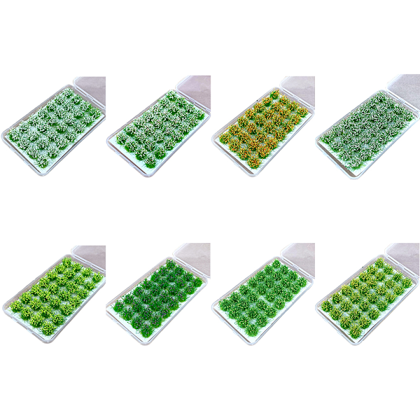 1/2/3/5 28 st/set Detaljerade statiska grästuvor för realistisk liljevit Lily white Set