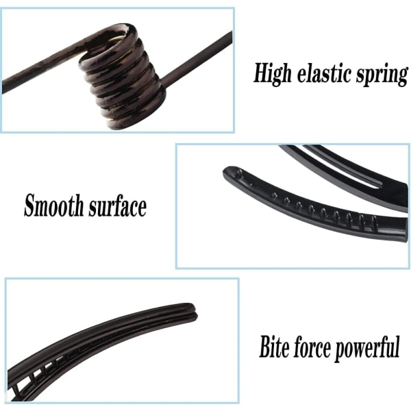 6 stk Alligator Hårklemmer, Andenebb Hårklemmer, Salong Barrettes,