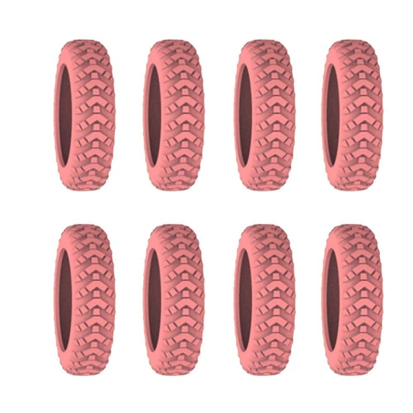 8 stk. / sæt kufferthjulbeskyttelse pink pink 8pcs-8pcs