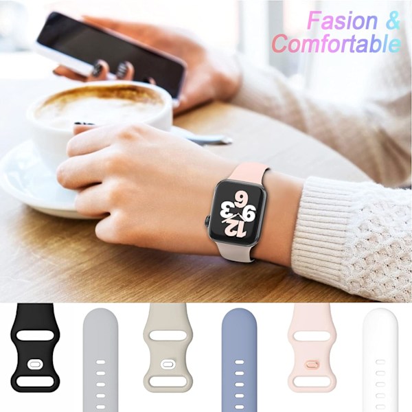 6 kpl:n ranneke Apple Watch -rannekkeelle 38mm 40mm 6 kpl 6 6pcs 6 38mm/40mm/41mm