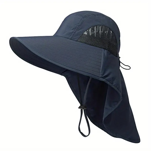 UV Protection Wide Brim Sun Hat with Neck Protection for Outdoor Activities - Unisex Fishing Hat for Hiking, Fishing and More