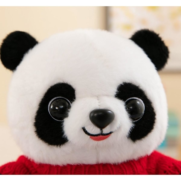 2 kpl Panda Pehmotyyny, Pehmeä Kawaii Panda Karhu Halityyny, Suloinen Eläin Täytetty Puristettava Lelu Stressin Lievitykseen, Rentoutumiseen (Sininen Huivi) Blue Scarf