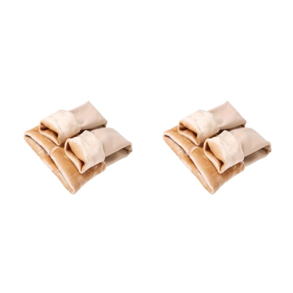 1/2 Naisten fleecevuorilliset sukkahousut Lämpimät sukkahousut Ulkovaatteet Ihoväri 300g Askeleet jalat Skin Color 300g Step feet 2PCS