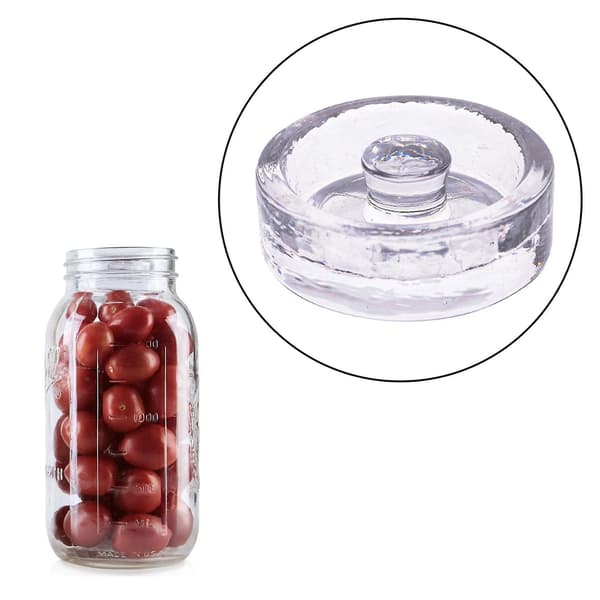 Jäsningsvikter robusta 7,2x3cm för kimchi grönsaksjäsning konservering Klar Clear 7.2cmx3cm