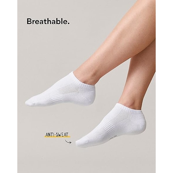 Pairs Organic Cotton Training Socks/Ankle Socks for Men and Women: Kestävät harjoittelusukat naisille ja miehille päivittäiseen käyttöön Black