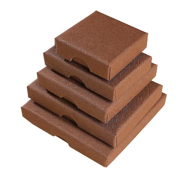 12 kpl 1,5 cm:n korupakkaukset säilytyslaatikko rannekorulle coffee 7x7x1.5cm