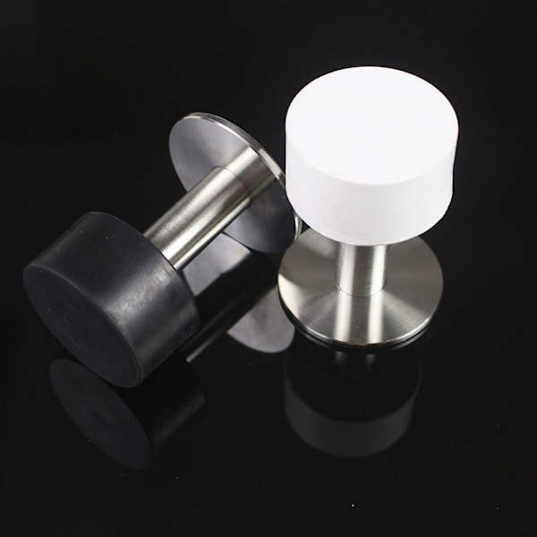 Dørstopper Gummistopper SORT 100MM Sort[qb] Black 100mm