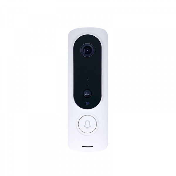 Smart WiFi Fjernbetjening Videodørklokke, Intelligent Visuel Dørklokke Hjem Intercom HD Trådløs Genopladelig Sikkerhed Dørklokke
