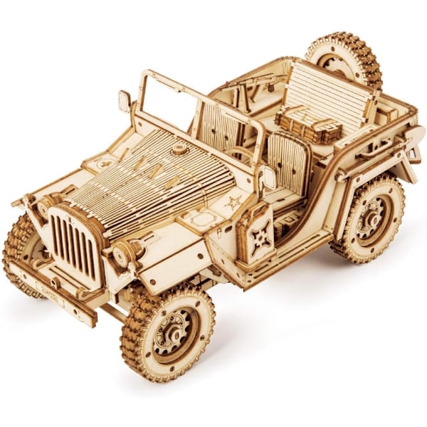 3D Træpuslespil Modelbygning () - Perfekt jeep