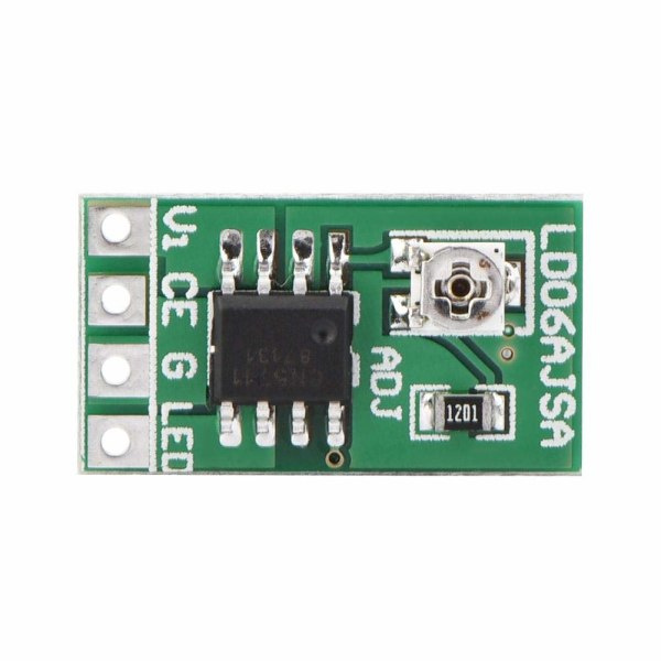 Justerbar strøm LED-driver, DC 3.3V 3.7V 5V LED-driver 30-1500mA Konstant strøm justerbar modul for LED 18650 Li-ion