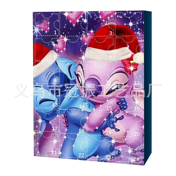 Julkalender Anime Figur Lilo & Stitch Mickey Mouse barn julklappslåda