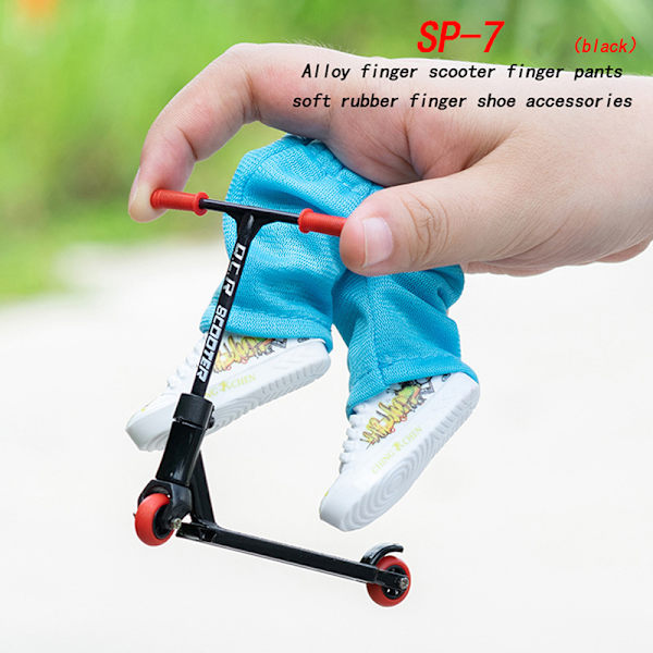 Mini Finger Scooter Sæt Mini Finger Skateboard med bukser Ed