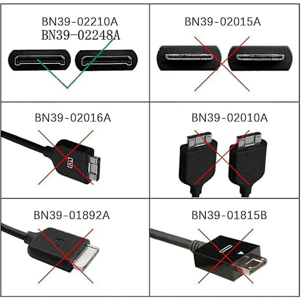 Bn39-02248a 1,9 m/ til Samsung One Connect-kabel Bn39-02210a Un55ks8000f