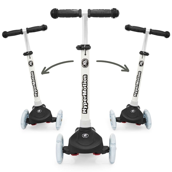 TRINGO trehjulet balance scooter, 3-8 år - sort + lysende LED hjul[qb] Black