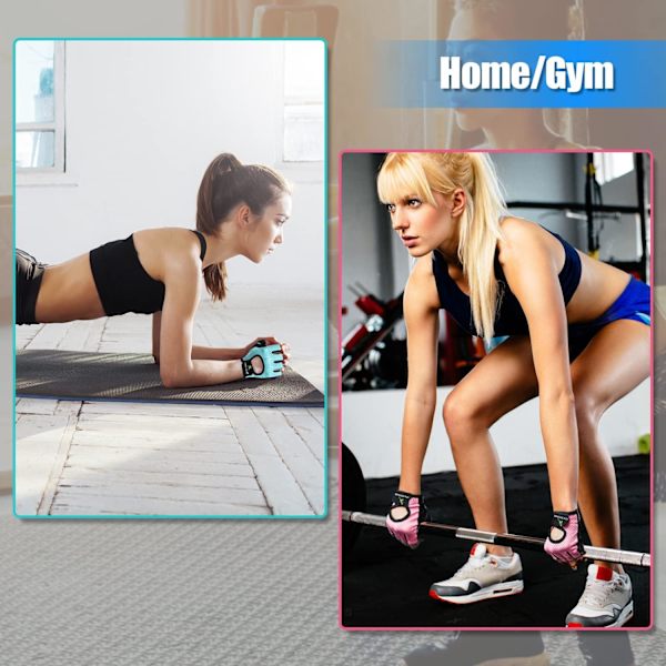 1 Par Fitnesshandskar Viktlyftningshandskar för Kvinnor Män Lätt Andningsbara Gymhandskar för Träning (Svart, M)