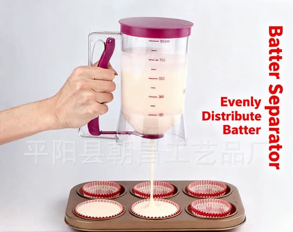 Dejdispenser, dejseparator, smørdispenser tragt