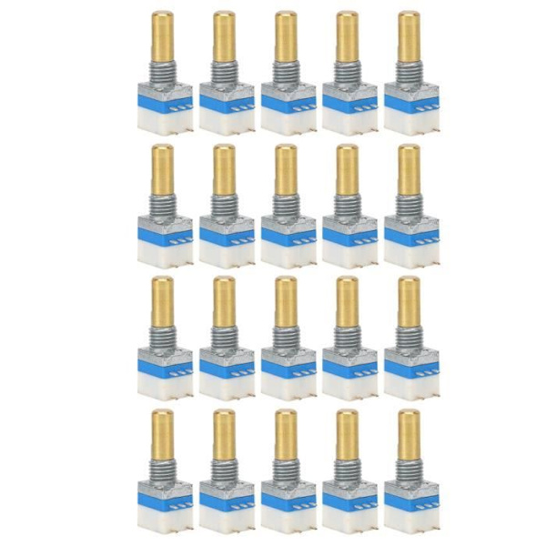 HURRISE Walkie Talkie Volymknapp 20PCS 3107 Legering Walkie Talkie Volymknapp Fristående Ljud