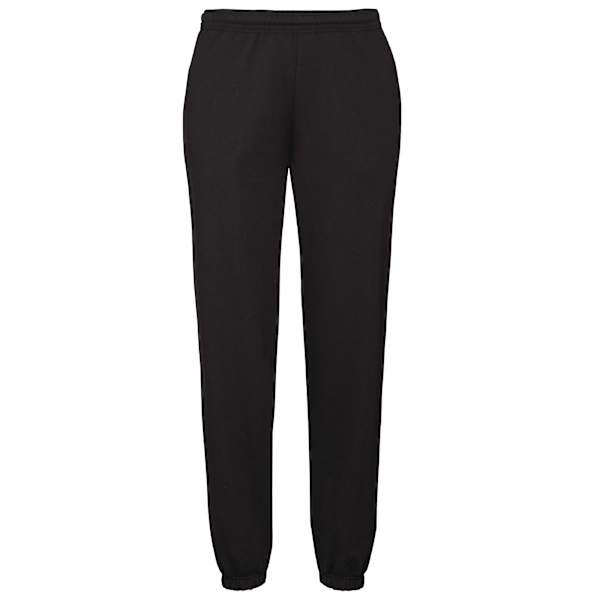 Fruit Of The Loom Herr Joggingbyxor/Sweatpants Elastiska Manschetter Svart Svart Black M