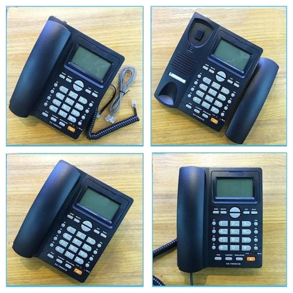 KX-T880CID Rask Rask Hjemmetelefon Oppringing Display Justerbar Tone Engelsk Svart
