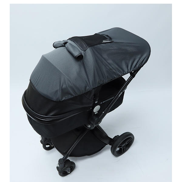 Trekk for barnevogn | UV-sol og soveskygge for baby og joggere | Universell passform for 3- og 4-hjulinger | Blokkerer 97,5 % av solens stråler
