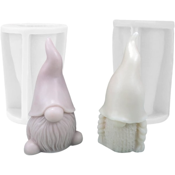 Ansiktslösa jultomteformar för DIY-hantverk Gnome C