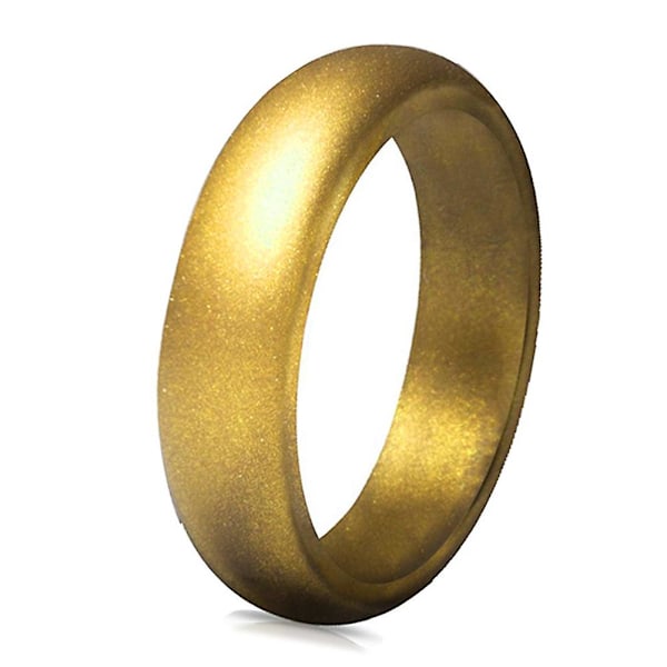 7 stk. Kvinders Mode Silikon Blød Glitter Finger Ringe Fest Smykker Gave Sort Black US 10