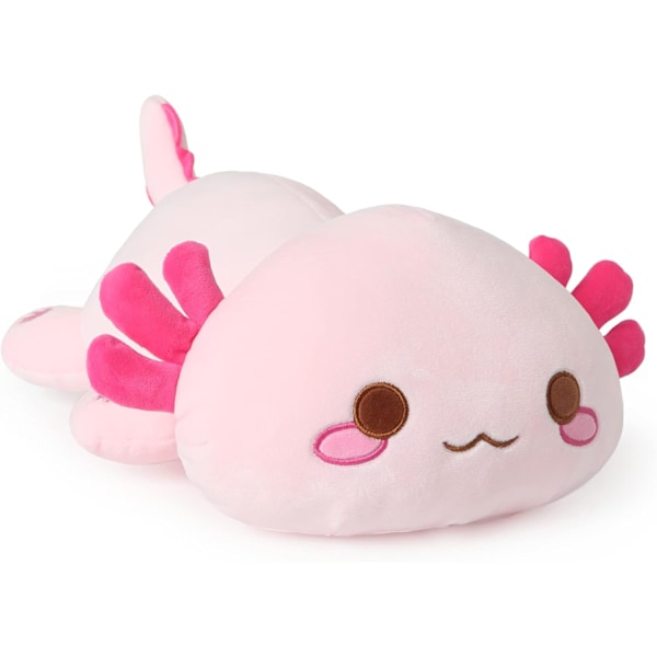 Söt Axolotl Plysch, Mjuk Fylld Djur Salamander Plysch Kudde, Kawaii Plysch Leksak för Barn (Rosa Axolotl A, 13 tum) Rosa Axolotl a Pink