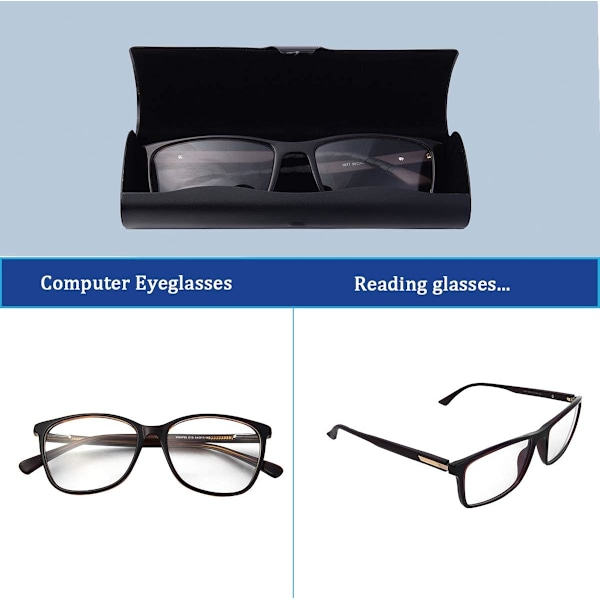 Musta alumiininen ultrakevyt kova myopia-lasikotelo