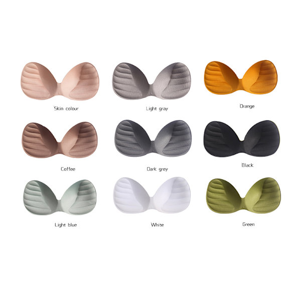 Kvinners Bikini Polstret Innlegg Bryst BH Forbedring Push Up Bryst I Grønn Green 3*105cm