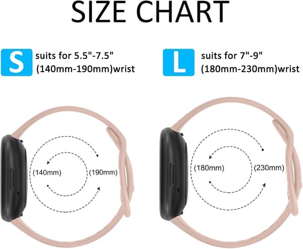 Pehmeä rannekoru Fitbit Versa 3/4 - 4 kpl