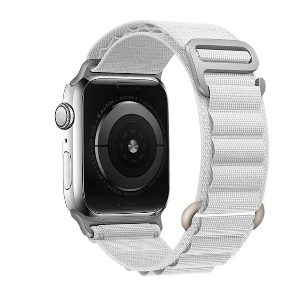 Alpin loop för Apple Watch band 49mm 44mm 40mm 45mm 41mm 42mm 38mm 49 44 45 mm armband iWatch series 7 6 3 se 8 Ultra 49 band vit white 42 44 45-ultra 49mm