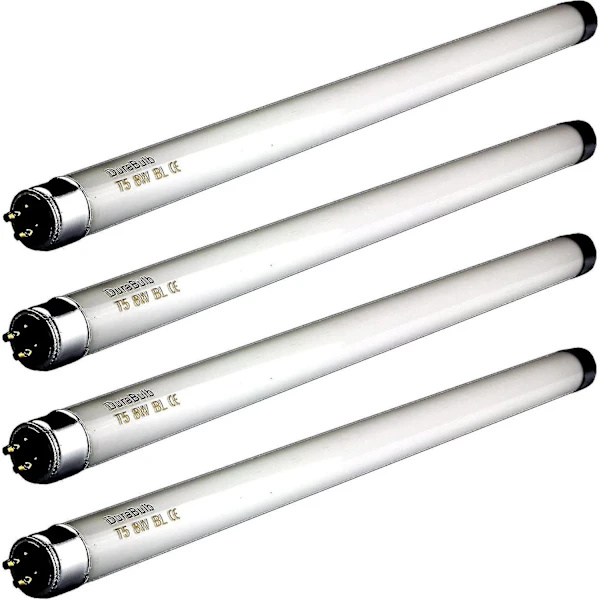 4 stk 8W fluesnapper 12 tommer - T5 8 watt UV-rør for 16W fluesnapper/insektfanger