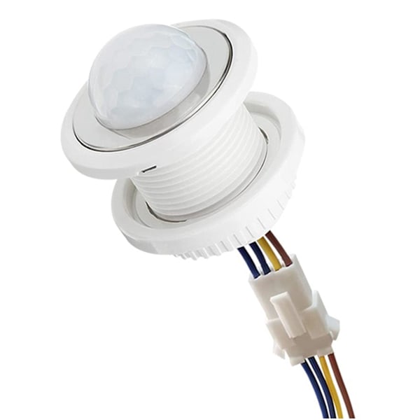 Mini bevægelsessensor lyskontakt 110-220v Pir sensor intelligent detektionstid forsinkelse justerbar infrarød