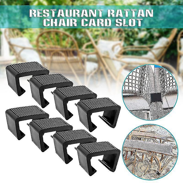 Ulkoilmakalusteiden rottinkiklemmareita - Kestävä punos-sohvan liitäntäkiinnike Card Slot 5.25cm pack of 8