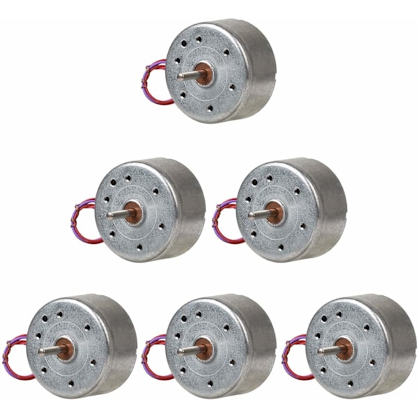 6 kpl DC 3.7V 8500RPM Mini sähkömoottorit DIY-leluihin