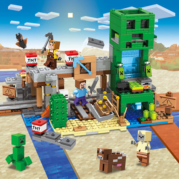 Creeper Cave Byggeklodssæt | DIY Samlelegetøj**Crawler Cave Crawler Cave