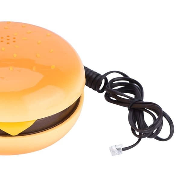 Nyhed Emulational Hamburger Telefon Wire Fastnet Telefon Hjem Indretning