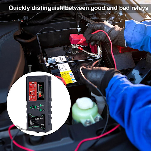 12V 24V Batteritest Reläanalysator Generator Checker Fordon Vevaxel Start Laddningssystem Motorcykel Diagnosverktyg