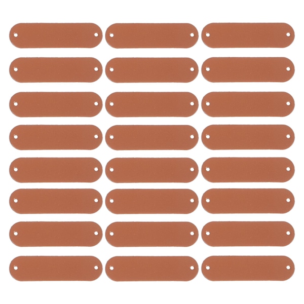 100 stk Klærmerker Blanke Lærmerker Hull Heklemerker Blanke Lærmerker Blanke Lærmerker Bulk DIY Klær