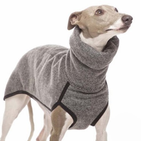 Vinter Høj Hals Pullover Sweater Til Store Hunde Holdbar Og Grå grey 5XL