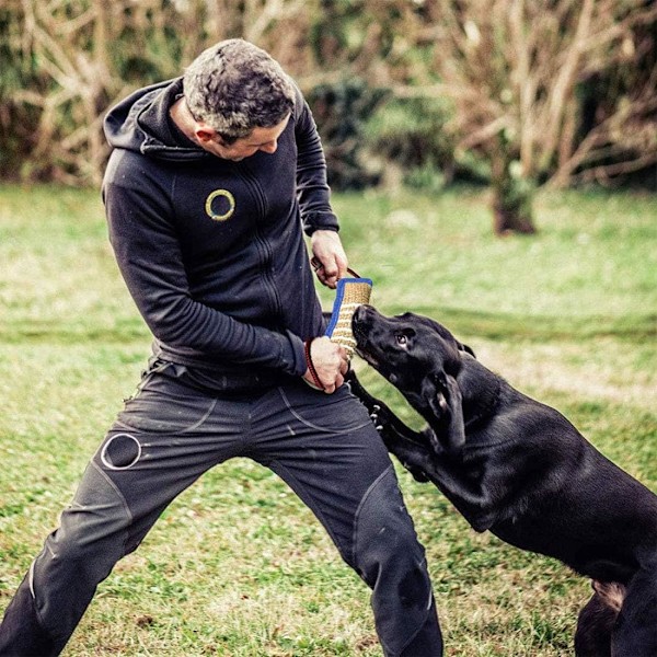 Hundespole Bite Dummy med 2 håndtak 30cm - Dummy Flytende Læringsrulle Fordelaktig for hundens tannhelse, Interaktivt tauleketøy for stor/middels hund