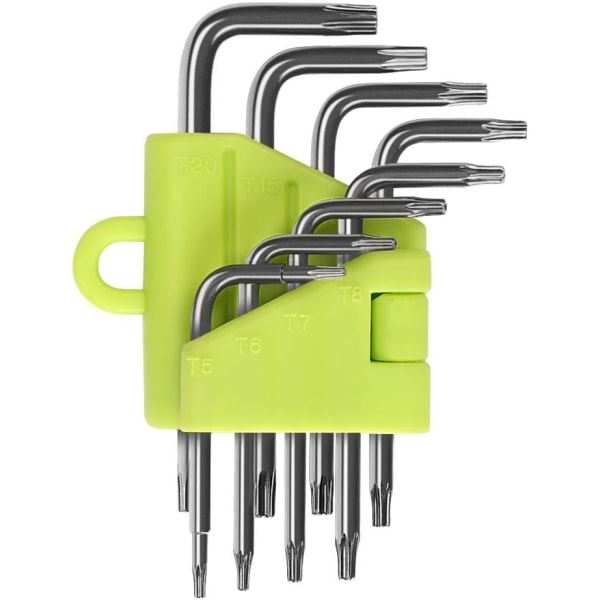 Offset Torx-nøkler, 8-delt Torx Allen-nøkkelsett, Phillips-skrutrekker T5 T6 T7 T8 T9 T10 T15 T20, Nøkkelsett Håndverktøy Torx Allen-nøkler