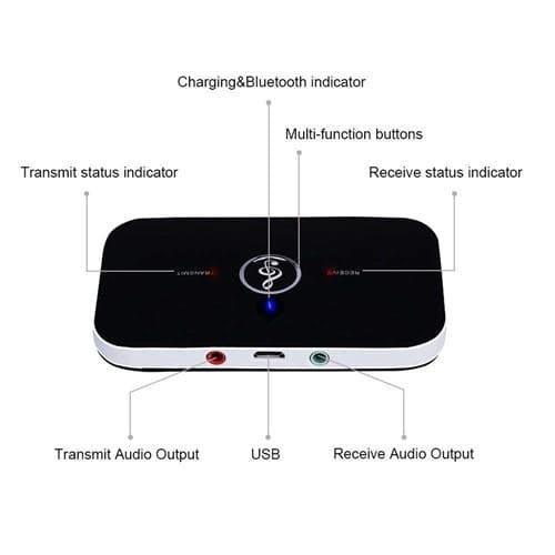 Bluetooth-sender og -mottaker 4.1 trådløs to-i-én-overføring