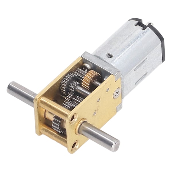 Dobbelt aksel snekkegear motor DC12V 381RPM Micro DC gear børste motor med hastighedsreduktion