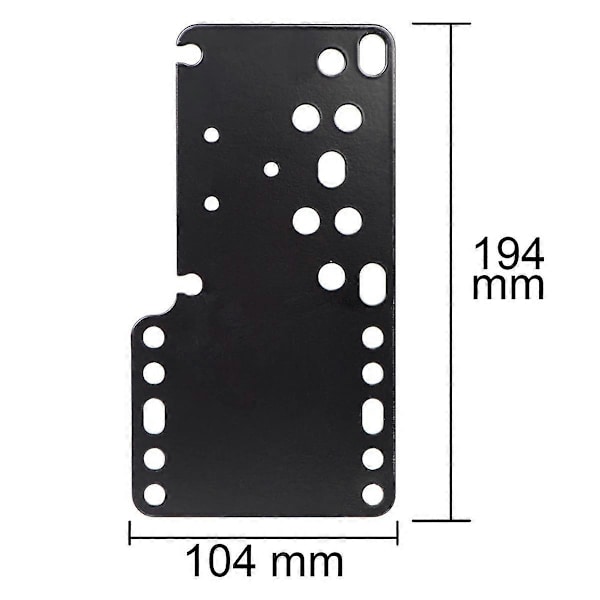 Svart metall SIM Racing Game USB handbroms hållare fast fäste för handbroms