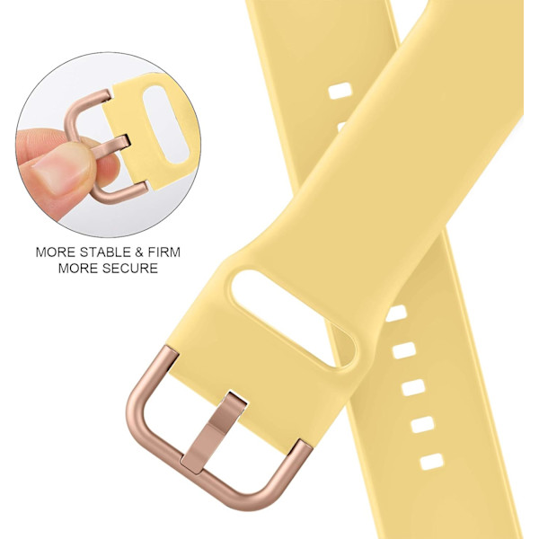 Kompatibel med Apple Watch Band 49/45/44/42/41/40/38mm (38/40/41mm, Gul-Vit) GulVit YellowWhite 38/40/41 mm