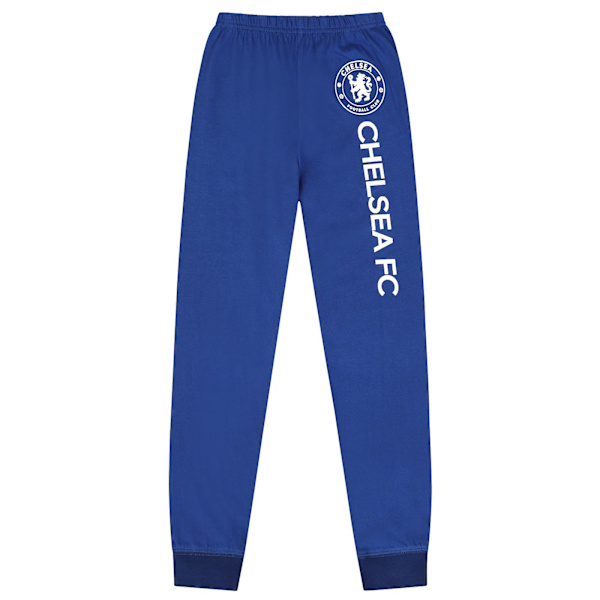 Chelsea FC Pojkpyjamas Lång Sublimering Officiell Fotbollspresent Blå Blue 3-4 Years