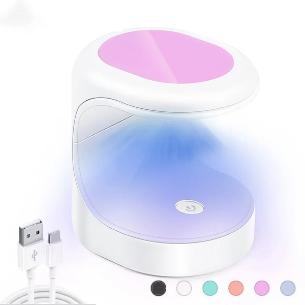16W UV LED-lampa för nagelkonst, torklampa, minipåse White